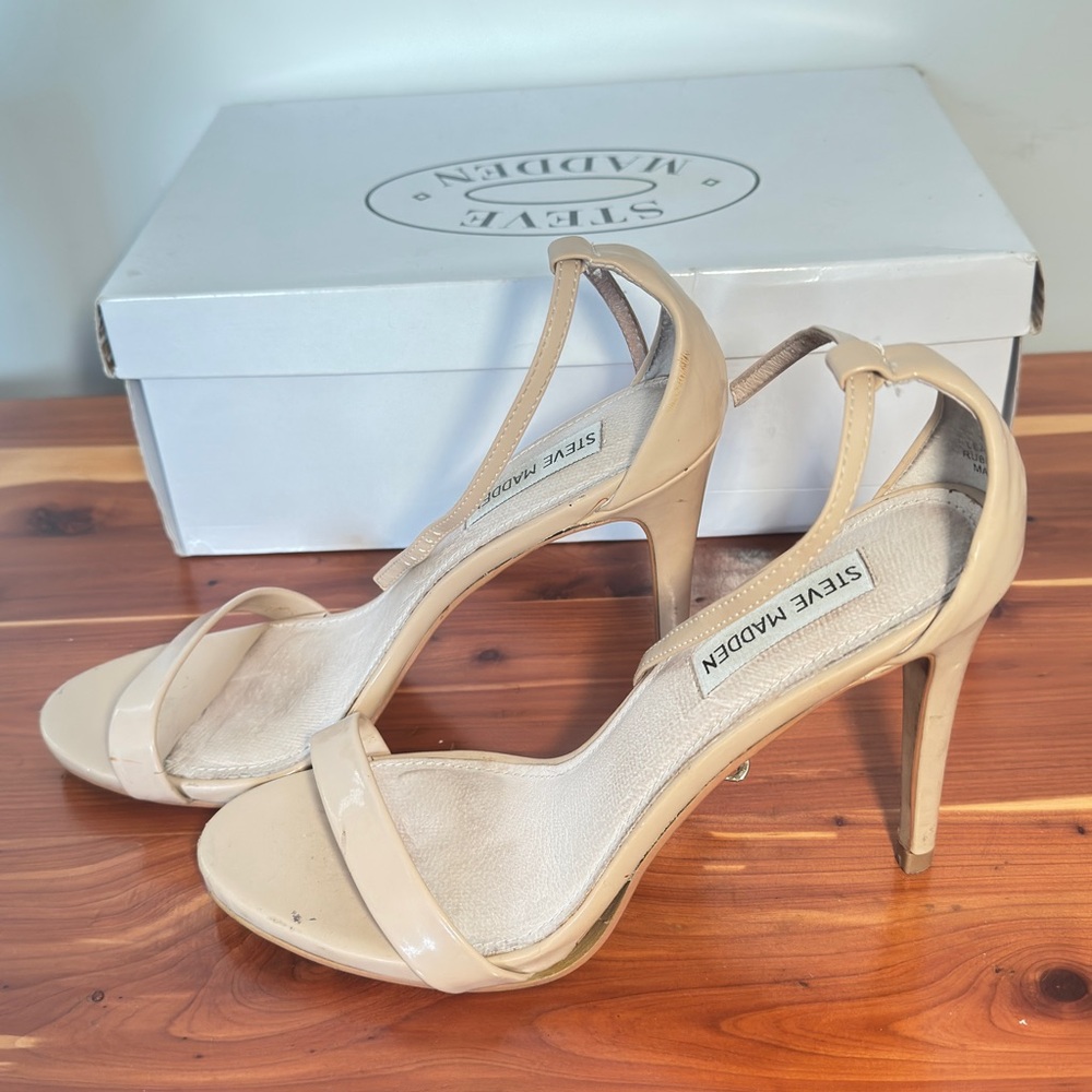 Steve Madden Nude Strappy Heels
